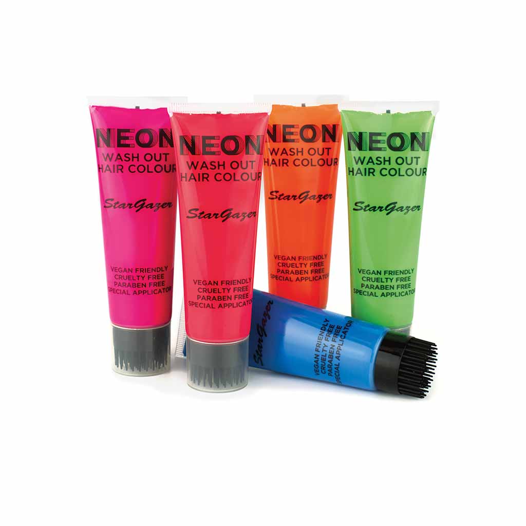 Neon Wash Out Hair Colour Display Tray Kit