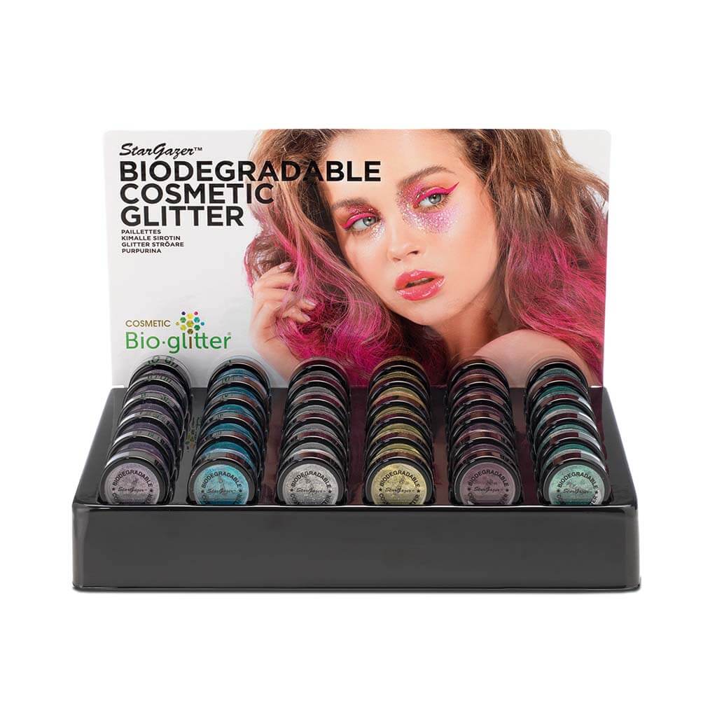 Stargazer biodegradable glitter shaker display tray kit