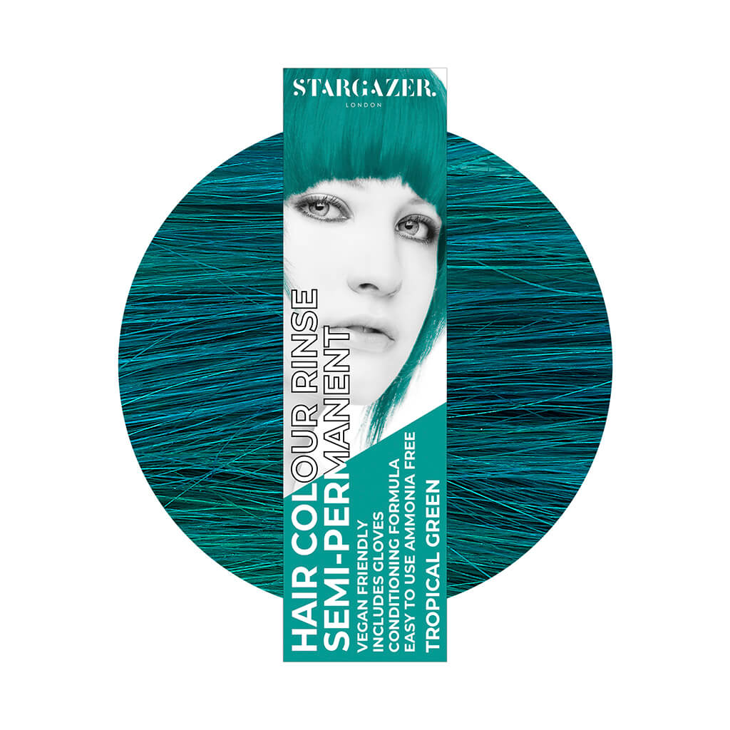 Semi-Permanent Hair Colour - Tropical Green - Stargazer