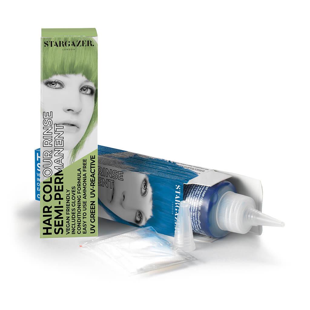 Semi-Permanent Hair Colour - UV Green - Stargazer