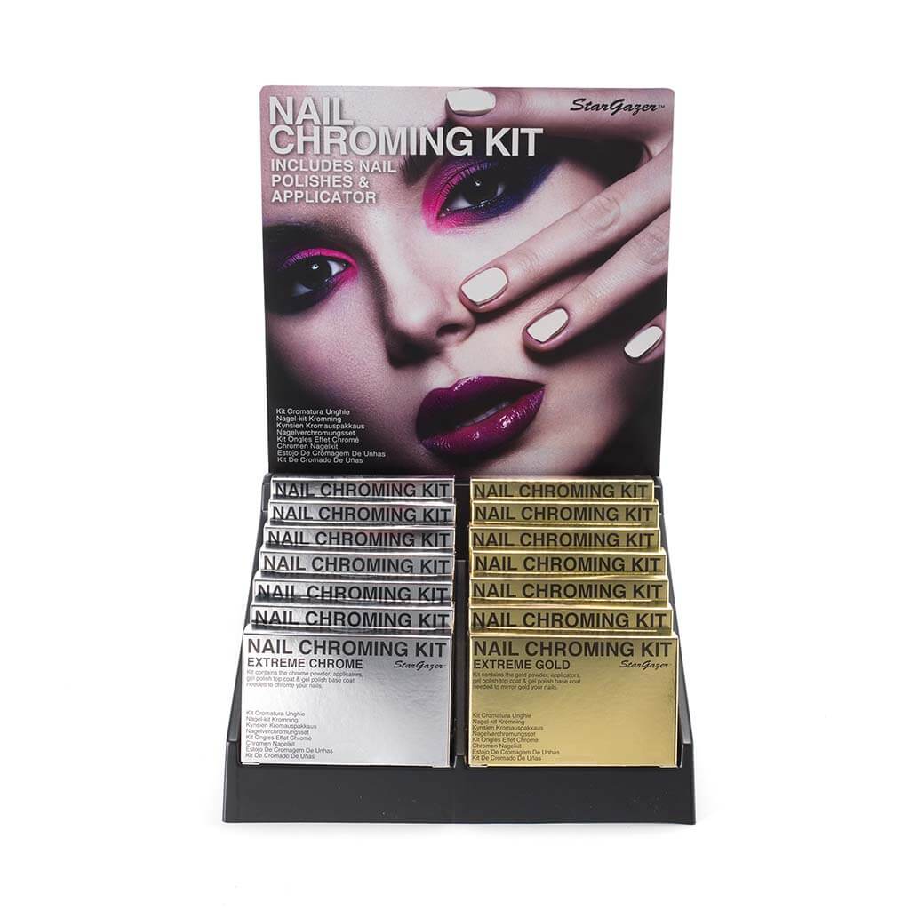 Stargazer nail chroming display tray kit