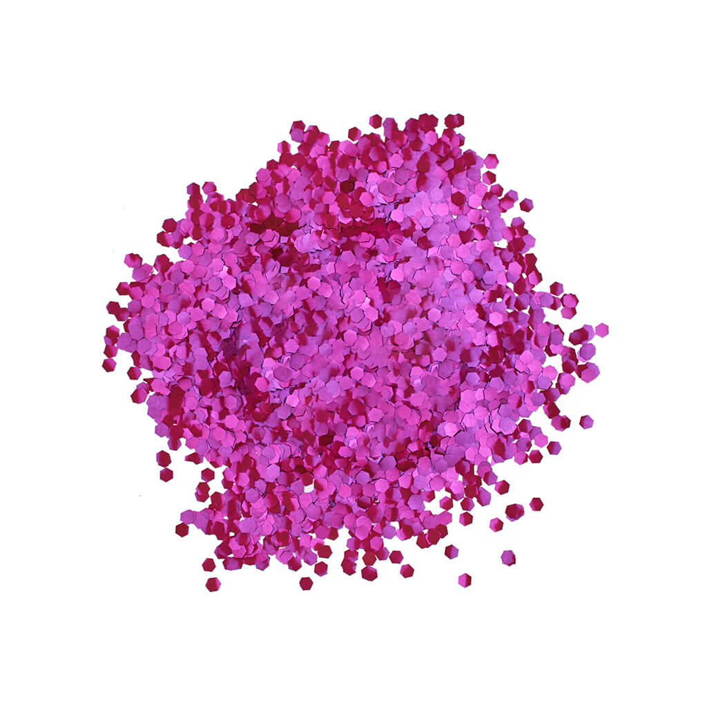 Chunky Biodegradable Glitter Shaker fuschia swatch - Stargazer